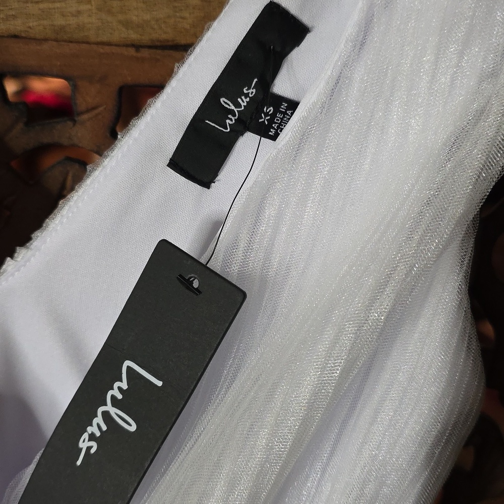 Lulu's White Textured Dress - Picture 2 of 6